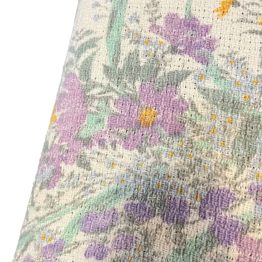 Vintage USA Made 100% Cotton Floral 94